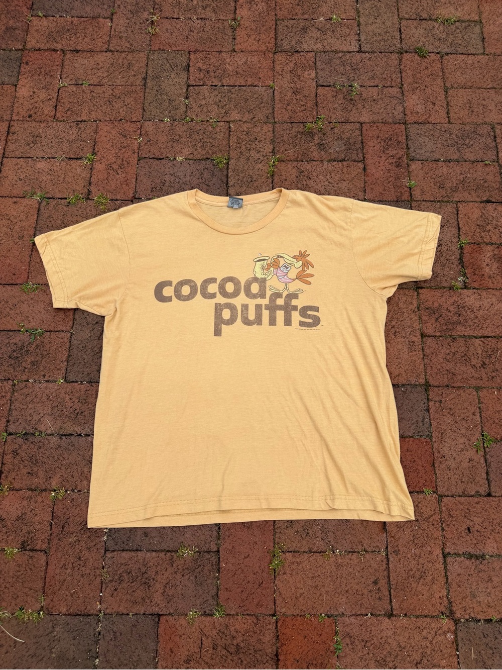 American Vintage Cocoa Puffs Graphic Tee in Pale Yellow